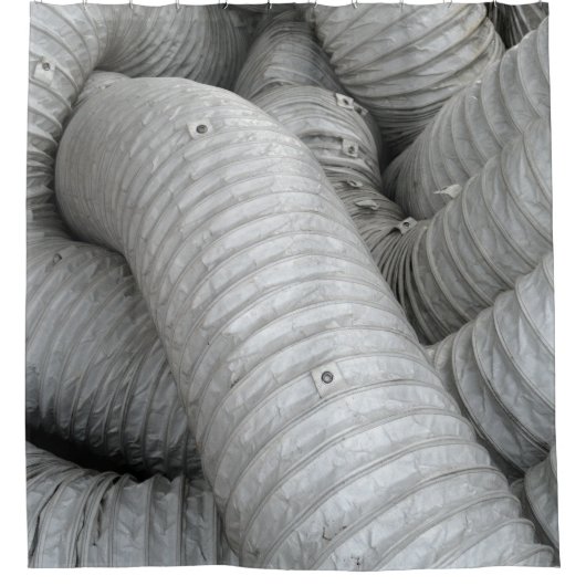 Sofa aus grauem und schwarzem Stoff Duschvorhang (Vorderseite)