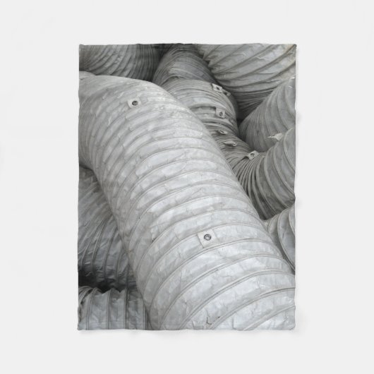Sofa aus grauem und schwarzem Stoff Fleecedecke (Vorderseite)