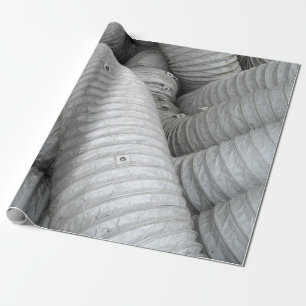 Sofa aus grauem und schwarzem Stoff Geschenkpapier