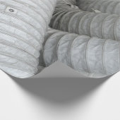 Sofa aus grauem und schwarzem Stoff Geschenkpapier (Ecke)