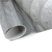 Sofa aus grauem und schwarzem Stoff Geschenkpapier (Rolleneckpunkt)