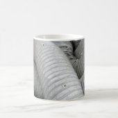 Sofa aus grauem und schwarzem Stoff Kaffeetasse (Mittel)