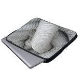 Sofa aus grauem und schwarzem Stoff Laptopschutzhülle (Vorne Knopf)