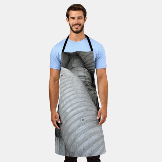 Sofa aus grauem und schwarzem Stoff Schürze (Getragen)