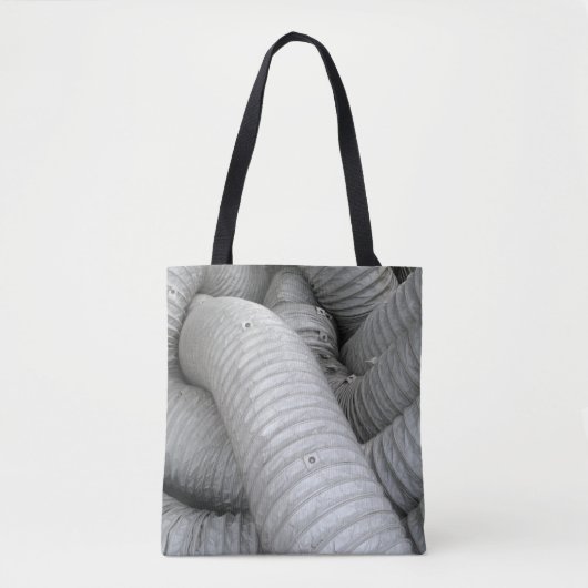 Sofa aus grauem und schwarzem Stoff Tasche (Vorderseite)