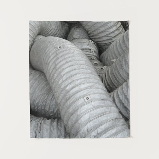 Sofa aus grauem und schwarzem Stoff Wandteppich (Vorderseite)