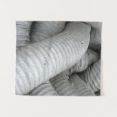 Sofa aus grauem und schwarzem Stoff Wandteppich (Vorderseite (Horizontal))