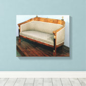 Sofa, Biedermeier-Stil, c.1820 Leinwanddruck (Insitu (Holzboden))