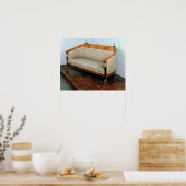 Sofa, Biedermeier-Stil, c.1820 Poster (Küche)