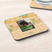 Sofa-Bison Getränkeuntersetzer (Linke Seite)