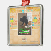 Sofa-Bison Ornament Aus Metall (Links)