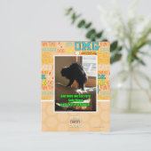 Sofa-Bison Postkarte (Stehend Vorderseite)