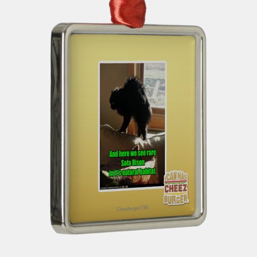 Sofa-Bison Silbernes Ornament (Rechts)