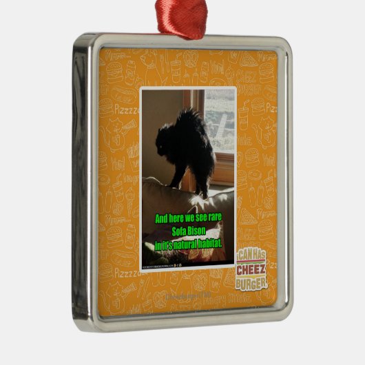 Sofa-Bison Silbernes Ornament (Rechts)