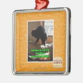 Sofa-Bison Silbernes Ornament (Links)