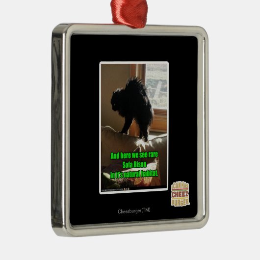 Sofa-Bison Silbernes Ornament (Rechts)