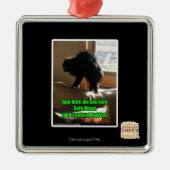 Sofa-Bison Silbernes Ornament (Vorne)