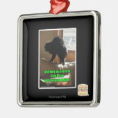 Sofa-Bison Silbernes Ornament (Links)