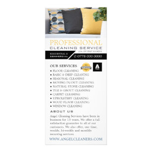 Sofa Cushions, Liste der Reinigungspreise Werbekarte
