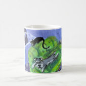 Sofa des Schnauzer und der schwarzen Katze Kaffeetasse (Mittel)