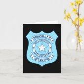Sofa Detective Badge Funny True Crime Basically A  Karte (Gelbe Blume)
