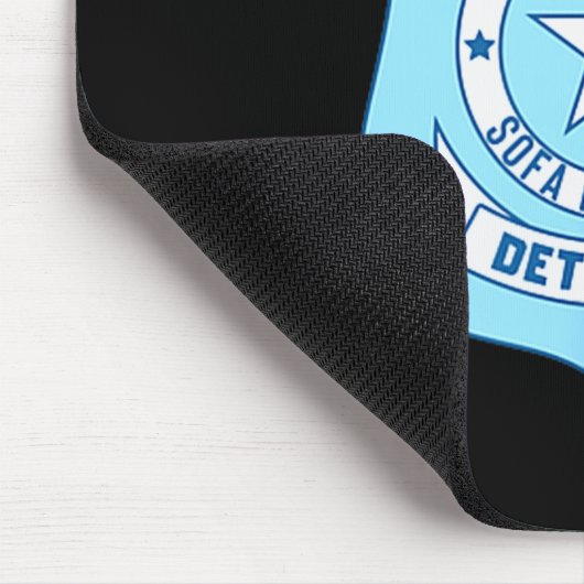 Sofa Detective Badge Funny True Crime Basically A Mousepad (Ecke)