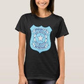 Sofa Detective Badge Funny True Crime Basically A  T-Shirt (Vorderseite)