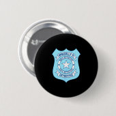 Sofa-Detektiv-Abzeichen Lustig True Crime Eigentli Button (Vorne & Hinten)