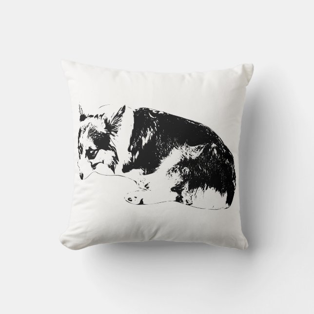 Sofa Ink, Gentle Corgi Kissen (Vorderseite)