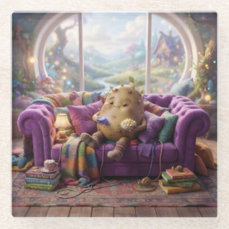 Sofa-Kartoffel Glasuntersetzer