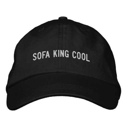 SOFA KING COOL BESTICKTE BASEBALLKAPPE (Vorderseite)