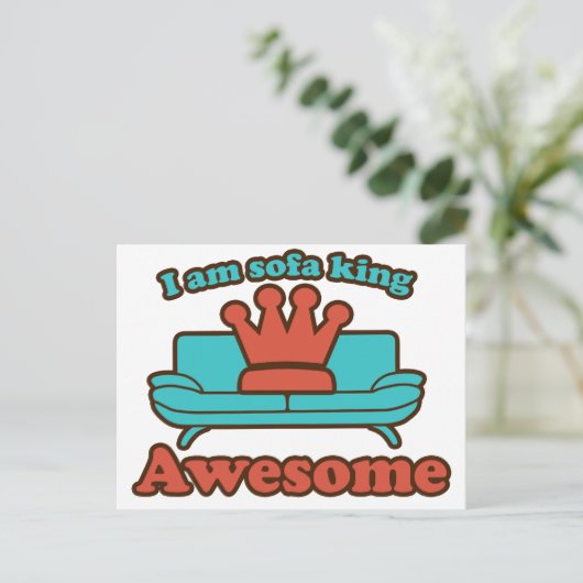 Sofa King Phantastisch Postkarte (Stehend Vorderseite)