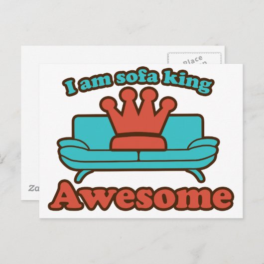 Sofa King Phantastisch Postkarte (Vorne/Hinten)