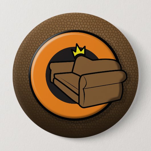 Sofa-König Button (Vorderseite)