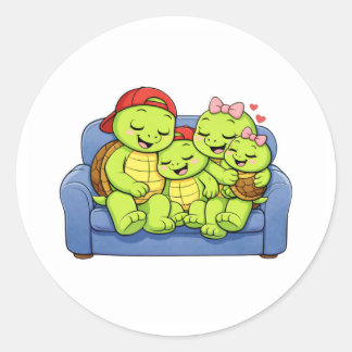 Sofa Kuscheln Runder Aufkleber