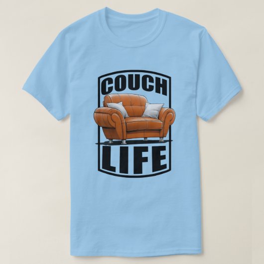 Sofa Leben T-Shirt (Design vorne)