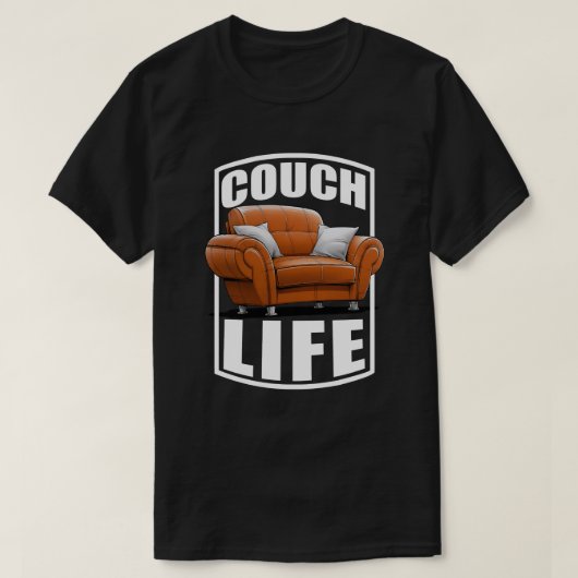 Sofa Leben T-Shirt (Design vorne)