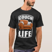 Sofa Leben T-Shirt (Vorderseite)
