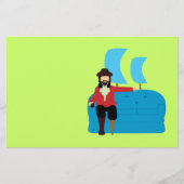 Sofa Pirate Briefpapier (Vorderseite)