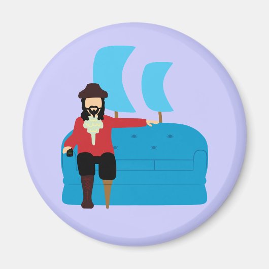Sofa Pirate Magnet (Vorne)
