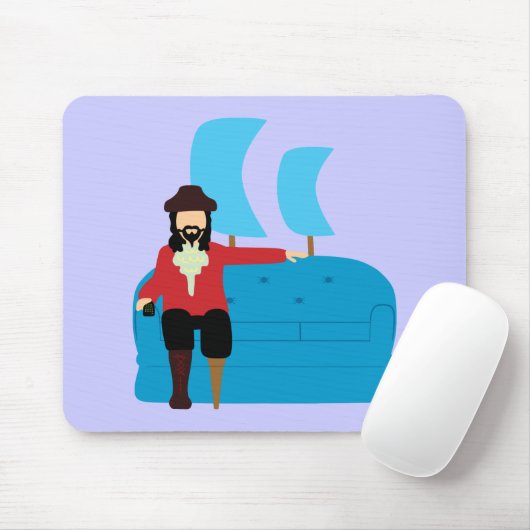 Sofa Pirate Mousepad (Mit Mouse)