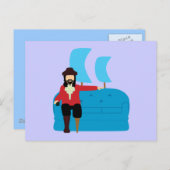 Sofa Pirate Postkarte (Vorne/Hinten)