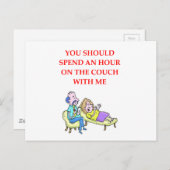 Sofa Postkarte (Vorne/Hinten)