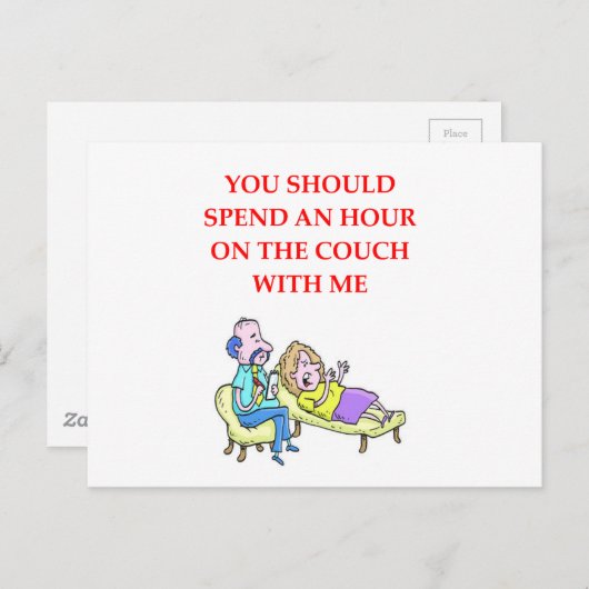 Sofa Postkarte (Vorne/Hinten)