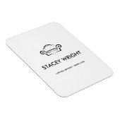 Sofa Schwarz Silhouette Polster weiß Magnet (Rechte Seite)