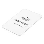 Sofa Schwarz Silhouette Polster weiß Magnet (Linke Seite)