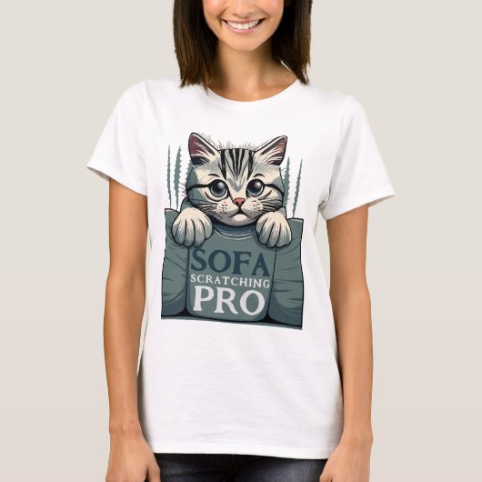 Sofa Scratching Pro Cat T - Shirt (Vorderseite)
