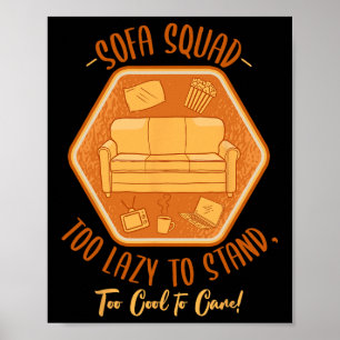 Sofa-Truppe Couch-Surfen Faulheit Nickerchen Faule Poster