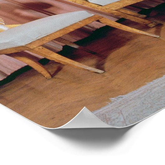 Sofa und zwei Stühle, Karelische Birke, 1810-20 Poster (Ecke)