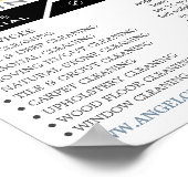 Sofabrikate, Reinigungsservice Werbung Poster (Ecke)